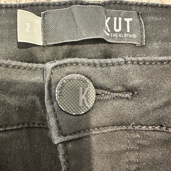 Kut from the Kloth Black Donna Fab Ankle Skinny Jeans Size 2 - Picture 7 of 7